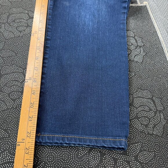 Talbots Flawless Womans Size 14P Blue Curvy Slim Ankle Capri Jeans - Picture 6 of 10